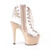 Pleaser - ASPIRE60030 Plattformstiefel, Poledance Schuhe - Pole dance schuhe - Creme/Transparent Product image